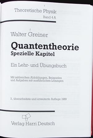 Seller image for Quantentheorie. for sale by Antiquariat Bookfarm