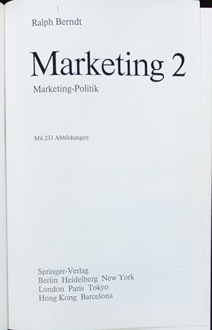 Seller image for Marketing-Politik. for sale by Antiquariat Bookfarm