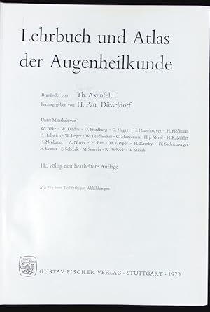 Imagen del vendedor de Lehrbuch und Atlas der Augenheilkunde. a la venta por Antiquariat Bookfarm
