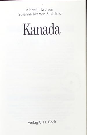 Bild des Verkufers fr Kanada. zum Verkauf von Antiquariat Bookfarm