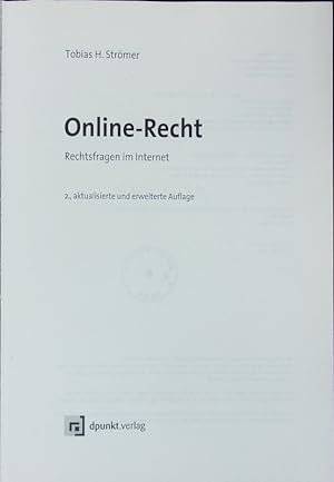 Immagine del venditore per Online-Recht. venduto da Antiquariat Bookfarm