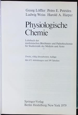 Bild des Verkufers fr Physiologische Chemie. zum Verkauf von Antiquariat Bookfarm