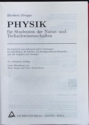Image du vendeur pour Physik. mis en vente par Antiquariat Bookfarm