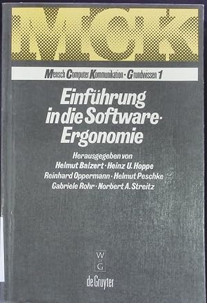 Seller image for Einfhrung in die Software-Ergonomie. for sale by Antiquariat Bookfarm