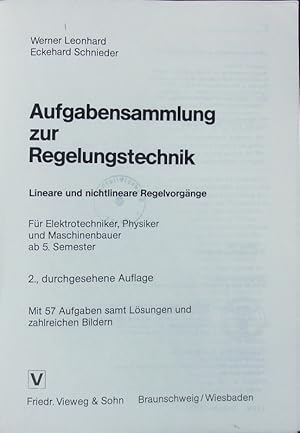 Image du vendeur pour Aufgabensammlung zur Regelungstechnik. mis en vente par Antiquariat Bookfarm