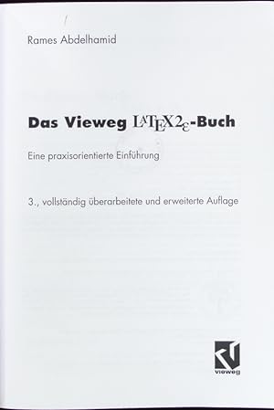 Seller image for Das Vieweg-LATEX2-epsilon-Buch. for sale by Antiquariat Bookfarm