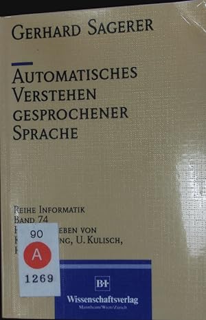 Bild des Verkufers fr Automatisches Verstehen gesprochener Sprache. zum Verkauf von Antiquariat Bookfarm