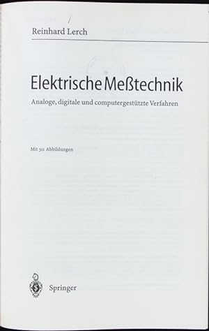 Bild des Verkufers fr Elektrische Metechnik. zum Verkauf von Antiquariat Bookfarm