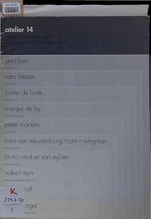 Atelier 14 : Stedelijk Museum Amsterdam, 30 september t/m 13 november 1977.