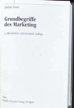 Immagine del venditore per Grundbegriffe des Marketing. venduto da Antiquariat Bookfarm