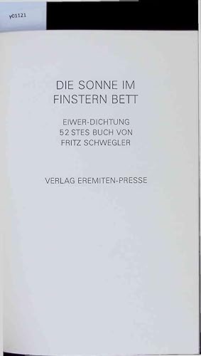 Seller image for Die Sonne im Finstern Bett. for sale by Antiquariat Bookfarm