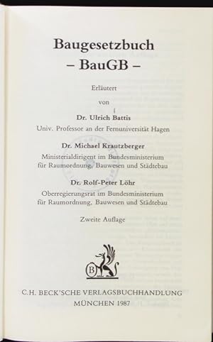 Seller image for Baugesetzbuch. for sale by Antiquariat Bookfarm