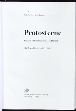Bild des Verkufers fr Protosterne. zum Verkauf von Antiquariat Bookfarm