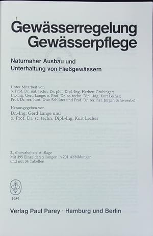 Image du vendeur pour Gewsserregelung, Gewsserpflege. mis en vente par Antiquariat Bookfarm