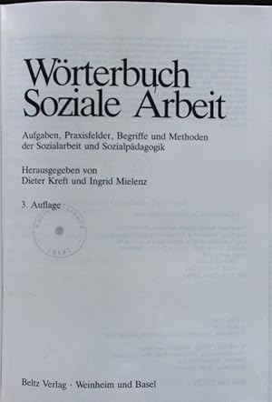 Seller image for Wrterbuch soziale Arbeit. for sale by Antiquariat Bookfarm