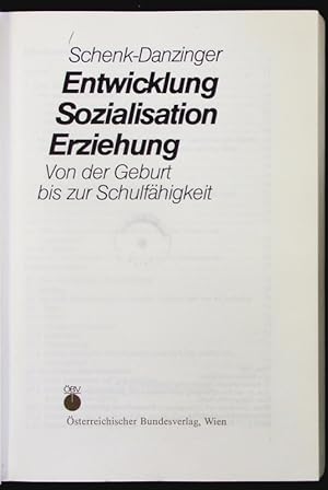 Image du vendeur pour Entwicklung, Sozialisation, Erziehung. mis en vente par Antiquariat Bookfarm
