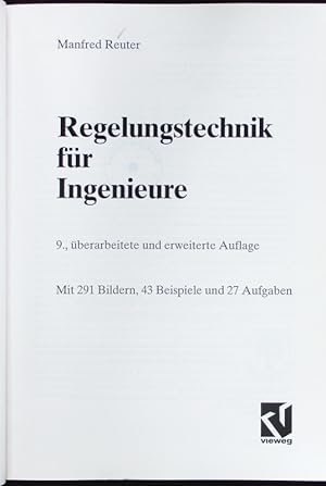 Seller image for Regelungstechnik fr Ingenieure. for sale by Antiquariat Bookfarm