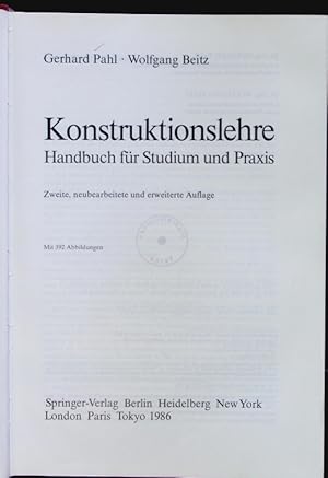 Seller image for Konstruktionslehre. for sale by Antiquariat Bookfarm
