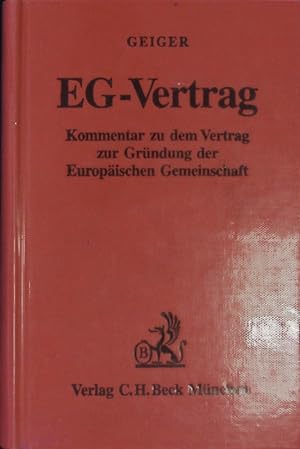 Bild des Verkufers fr EG-Vertrag. zum Verkauf von Antiquariat Bookfarm