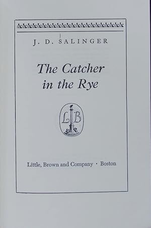 Seller image for The catcher in the rye. for sale by Antiquariat Bookfarm