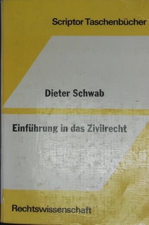 Bild des Verkufers fr Einfhrung in das Zivilrecht. zum Verkauf von Antiquariat Bookfarm