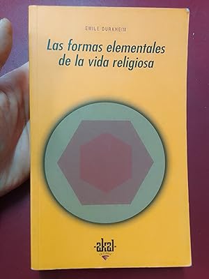 Seller image for Las formas elementales de la vida religiosa for sale by Librera Eleutheria