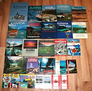 28 Reiseführer, Reiseberichte, Bildbände - KANADA, ALASKA.