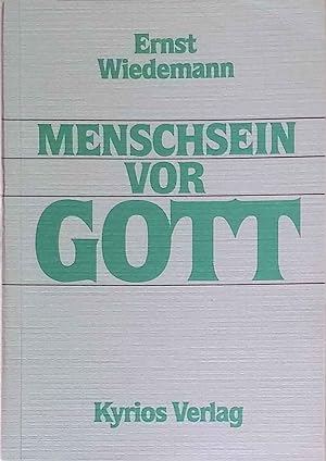 Bild des Verkufers fr Menschsein vor Gott. zum Verkauf von books4less (Versandantiquariat Petra Gros GmbH & Co. KG)