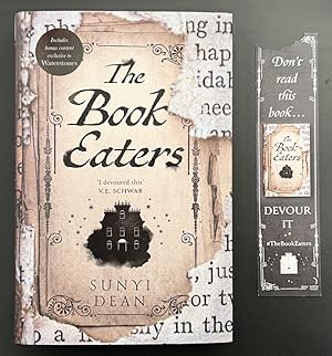 The Book Eaters - Signed Lined & Dated UK Waterstones Exc 1st Ed. 1st Print HB + Bookmark + 6x4 E...