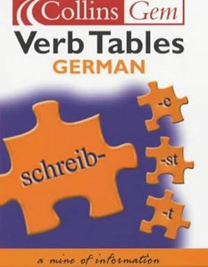 Seller image for German Verb Tables (Collins Gem) for sale by WeBuyBooks 2