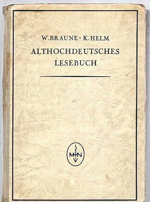 Althochdeutsches Lesebuch