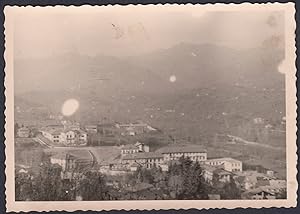 Paese da identificare - Scorcio panoramico dall'alto - 1950 Foto vintage