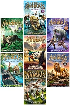 Seller image for Spirit Animals Series SET , Books 1-7 . #1. Wild Born , #2. Hunted , #3. Blood Ties, #4. Fire and Ice, #5. Against the tide, #6 Rise and Fall, #7. The evertree for sale by Bulk Book Warehouse