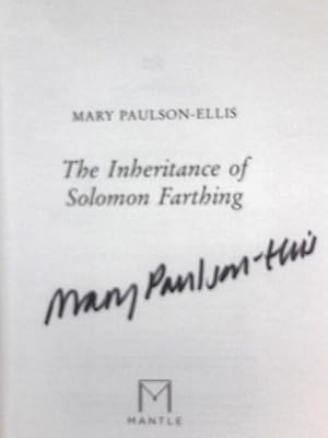 Imagen del vendedor de The Inheritance of Solomon Farthing a la venta por World of Rare Books