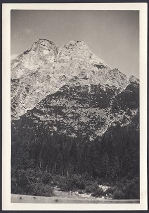 Dolomiti - Dettaglio catena montuosa da identificare - 1950 Foto vintage