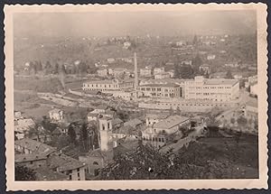 Paese da identificare - Scorcio panoramico dall'alto - 1950 Foto vintage