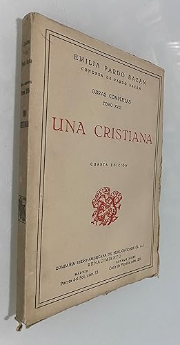 Una Cristiana. Obras Completas (Tomo XVIII) (Ejemplar intonso)