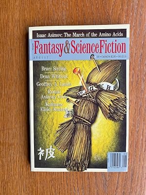 Imagen del vendedor de Fantasy and Science Fiction August 1991 a la venta por Scene of the Crime, ABAC, IOBA