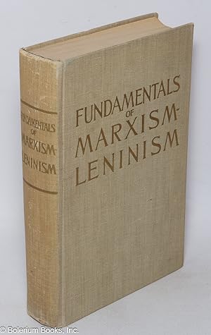 Fundamentals of Marxism-Leninism; manual