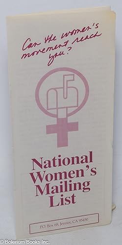 Can the Women's Movement Reach You? [brochure]
