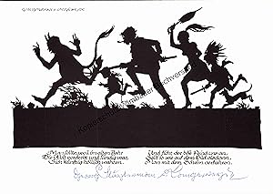 Original Autogramm signierter Kunstdruck Georg Sluyterman von Langeweyde /// Autograph signiert s...