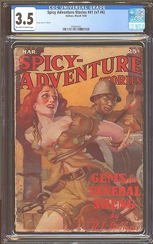 Spicy Adventure 1938 Marcy, #41. Bondage Cover by H. J. Ward.