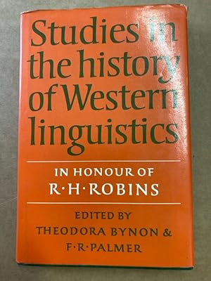 Bild des Verkufers fr Studies in the History of Western Linguistics. zum Verkauf von Plurabelle Books Ltd
