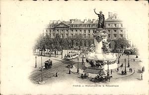 Ansichtskarte / Postkarte Paris XI, Denkmal der Republik