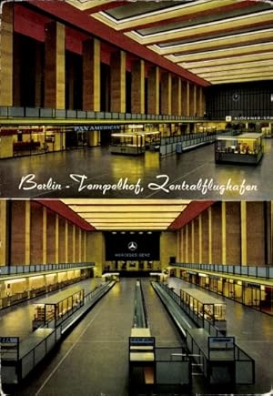 Ansichtskarte / Postkarte Berlin Tempelhof, Zentralflughafen, Inneres