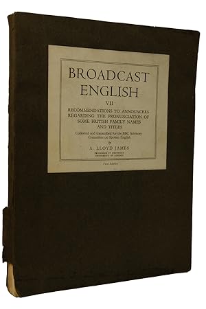 Image du vendeur pour Broadcast English VII mis en vente par The Small Library Company
