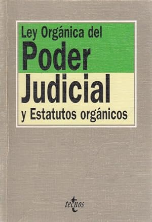 Bild des Verkufers fr LEY ORGNICA DEL PODER JUDICIAL Y ESTATUTOS ORGNICOS zum Verkauf von Librera Vobiscum