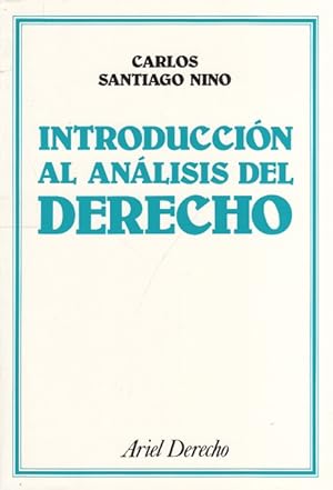 Immagine del venditore per INTRODUCCIN AL ANLISIS DEL DERECHO venduto da Librera Vobiscum