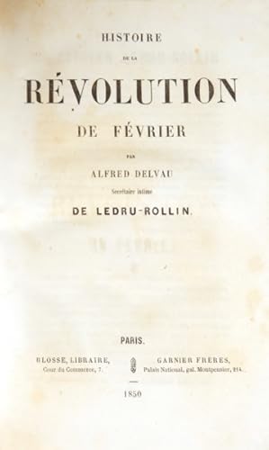 HISTOIRE DE LA RÉVOLUTION DE FÉVRIER.