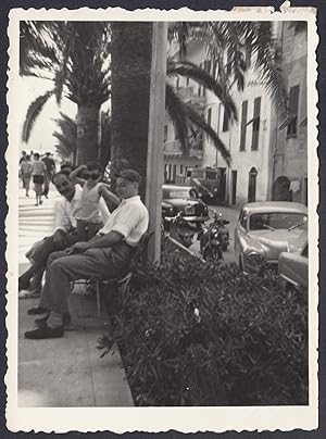 Italia, Lungomare e Paese da identificare, 1960 Fotografia vintage, Old Photo